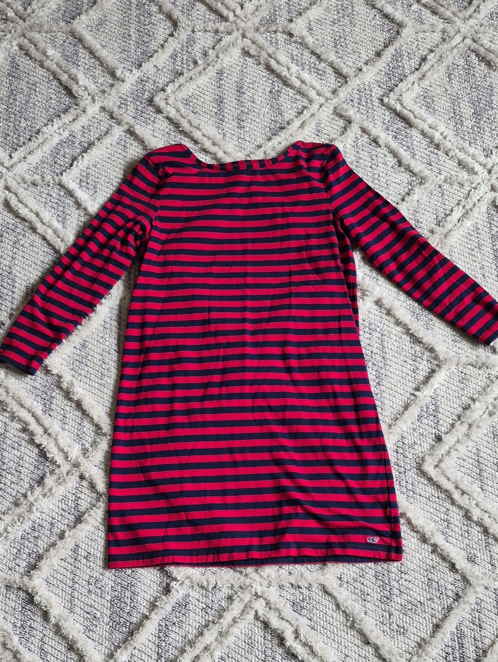 Vineyard Vines Blue red Coastal Preppy Shift Day Dress